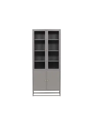 ebuy24 Vitrinenschrank Bakal Hellgrau 80 x 41 cm günstig kaufen | limango Billig
