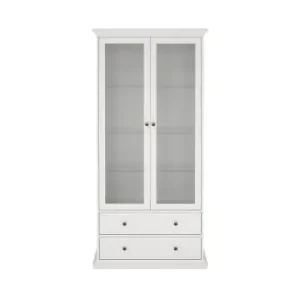 Sonderaktion ebuy24 Vitrinenschrank Venedig Weiß 96 x 42 cm günstig kaufen | limango