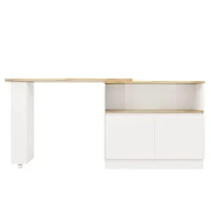 ABRIHOME 90 x 45 x 100 cm Um 360° Sideboard mit Ablageflächen, Weiß günstig kaufen | limango Abverkauf