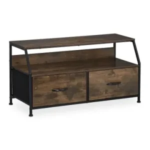 Beliebt relaxdays TV-Board in Braun/ Schwarz - (B)93 x (H)48,5 x (T)41,5 cm günstig kaufen | limango