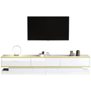 ABRIHOME TV Ständer und Couchtisch Set mit Schubladen, Weiß günstig kaufen | limango Günstig