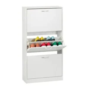 relaxdays Schuhschrank in Weiß - (B)60 x (H)116 x (T)24 cm günstig kaufen | limango Kostenloser Versand