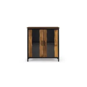 Abverkauf Giner y Colomer Sideboard aus Mangoholz und schwarzem Metall in Brown günstig kaufen | limango