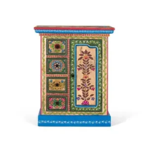 Nur Heute Giner y Colomer Sideboard aus Mangoholz mit handdekorierter Tür in Multicolored günstig kaufen | limango