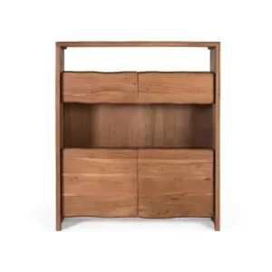 Ausverkauf Giner y Colomer Sideboard aus massivem Akazienholz, natürlichem Design und Glas in Brown günstig kaufen | limango