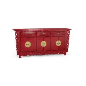 Giner y Colomer Sideboard mit 6 Türen und 3 Schubladen aus Mangoholz in Red günstig kaufen | limango Wochenendangebot