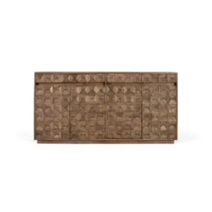 Billig Giner y Colomer Sideboard aus Mangoholz mit gealtertem Finish in Brown günstig kaufen | limango