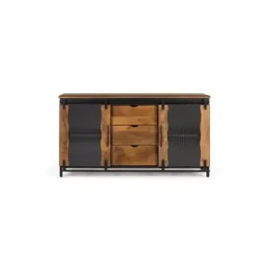 Mega-Angebot Giner y Colomer Sideboard aus Mangoholz und schwarzem Metall in Brown günstig kaufen | limango
