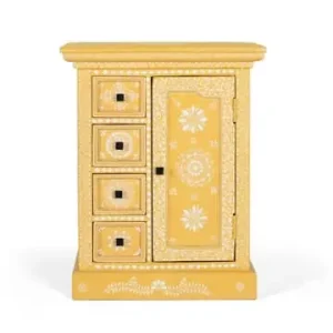 Saisonangebot Giner y Colomer Sideboard aus Mangoholz mit handdekorierter Tür in Yellow günstig kaufen | limango