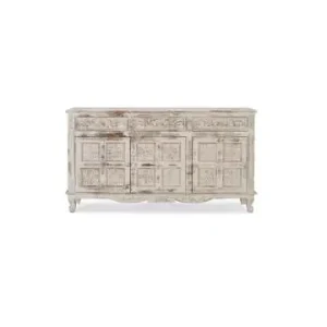 Super-Preis Giner y Colomer Weißes Sideboard aus rissigem Mangoholz in White günstig kaufen | limango