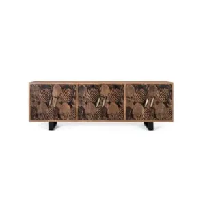 Jetzt Bestellen Giner y Colomer Sideboard aus natürlichem Akazienholz und Schwarz sowie Metall in Brown günstig kaufen | limango