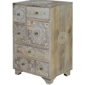 Kostenloser Rückversand Giner y Colomer Kommode aus Mangoholz in Beige günstig kaufen | limango