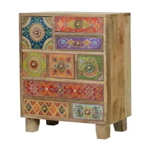 Nur Heute Giner y Colomer Kommode aus Mangoholz handbemalt mehrfarbig in Multicolored günstig kaufen | limango