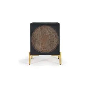 Markenprodukt Giner y Colomer Kommode aus dunklem Walnussholz Mangoholz und Metall in Brown günstig kaufen | limango