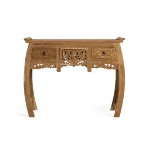 Giner y Colomer Konsolentisch mit zwei Schubladen aus massivem Teakholz 100 cm in Brown günstig kaufen | limango Preisknaller