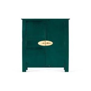 Angebot Giner y Colomer Handgefertigter 2-türiger Kleiderschrank aus Mangoholz in Green günstig kaufen | limango