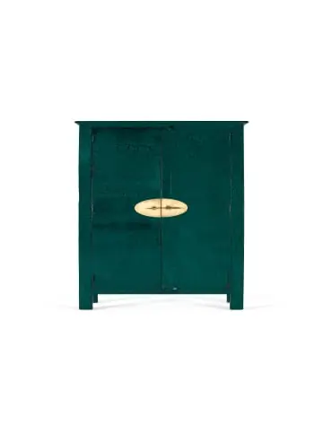 Angebot Giner y Colomer Handgefertigter 2-türiger Kleiderschrank aus Mangoholz in Green günstig kaufen | limango