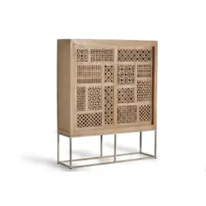 Kostenloser Versand Giner y Colomer Aufbewahrungsschrank aus Teak-Holz in Brown günstig kaufen | limango