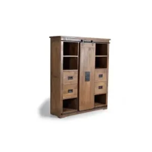 Heißes Angebot Giner y Colomer Industrielle Anrichte aus Mangoholz mit Metallelementen in Brown günstig kaufen | limango