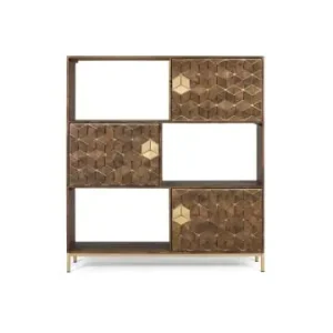 Heißes Angebot Giner y Colomer Bücherregal aus Mangoholz und Metall in Brown günstig kaufen | limango