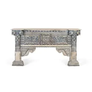 Giner y Colomer Flurkonsole aus Mangoholz mit handgeschnitzten Säulen günstig kaufen | limango Expressversand