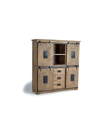 Giner y Colomer Industrie-Stil Anrichte aus Mangoholz mit Metallelementen in Brown günstig kaufen | limango Neue Kollektion