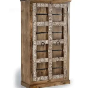 Bestpreis Giner y Colomer 2-türiger Kleiderschrank aus Mangoholz mit Innenregalen in Brown günstig kaufen | limango