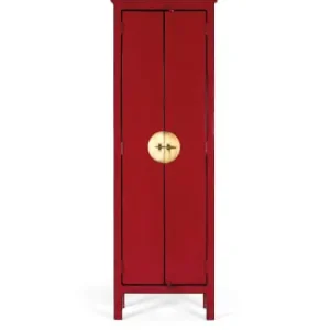 Garantierte Lieferung Giner y Colomer Handgefertigter 2-türiger Kleiderschrank aus Mangoholz in Red günstig kaufen | limango