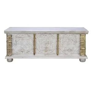 Giner y Colomer Truhe aus Mangoholz in White günstig kaufen | limango Schnäppchen