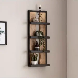 KADIMA DESIGN Wandregal 30x80x10 cm Massivholz / Metall Hängeregal günstig kaufen | limango Letzte Chance
