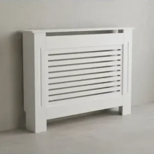 KADIMA DESIGN Heizkörperverkleidung | Weiß, 112x82x19cm, Lamellen günstig kaufen | limango Knallerangebot