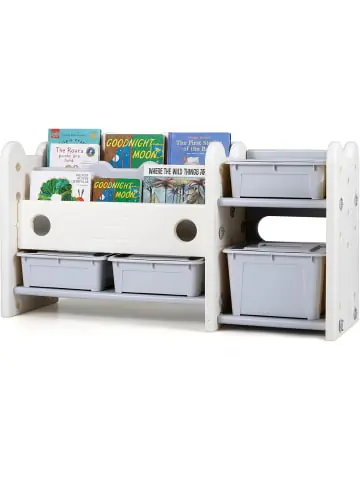 Mega-Angebot COSTWAY 2 in 1 Spielzeugregal Kinder in Weiß günstig kaufen | limango