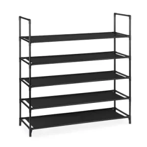 Preisknaller relaxdays Schuhregal Stecksystem "XL" in Schwarz - (B)87,5 x (H)90,5 x (T)30 cm günstig kaufen | limango