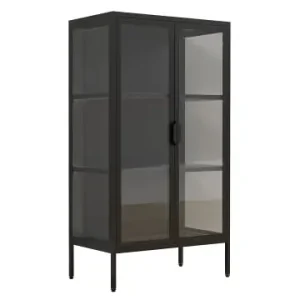 Preis Gesenkt ebuy24 Vitrinenschrank FlokaM schwarz Schwarz 60 x 35 cm günstig kaufen | limango