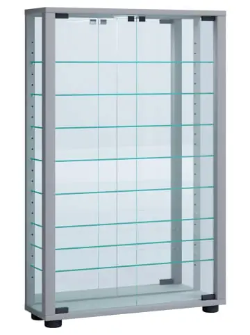 ebuy24 Vitrinenschrank LumoMini 8 Silberfarben 59 x 18 cm günstig kaufen | limango Meistverkauft