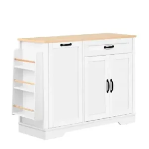 Mega-Angebot ABRIHOME Sideboard in Weiß mit 3 Türen und 1 Schublade ausziehbaren Regalen günstig kaufen | limango