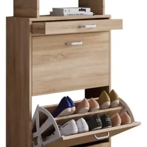 Kostenfreie Lieferung ebuy24 Schuhschrank Braso 2 Eiche 59 x 22 cm günstig kaufen | limango