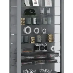 ebuy24 Vitrinenschrank Lumo Silber 59 x 18 cm günstig kaufen | limango Heißes Angebot