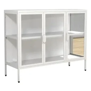 Nur Für Kurze Zeit ebuy24 Vitrinenschrank FlokaL weiß Weiß 110 x 35 cm günstig kaufen | limango