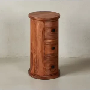 Schneller Versand KADIMA DESIGN Design Sideboard Sheesham Massivholz 35x65x35 cm, Schränkchen mit 3 günstig kaufen | limango