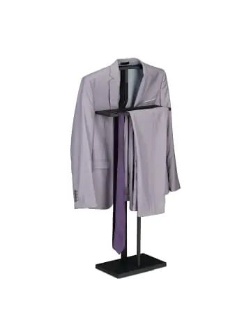 Zertifiziert relaxdays Herrendiener in Schwarz - (B)47,5 x (H)107 x (T)20 cm günstig kaufen | limango