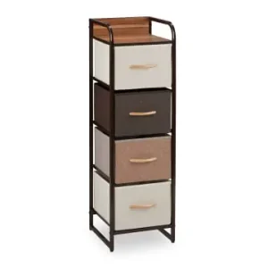 relaxdays Schubladenschrank in Braun - (B)31 x (H)99,5 x (T)31,5 cm günstig kaufen | limango Kostenloser Rückversand