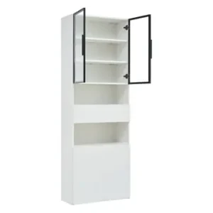 Jetzt Kaufen ABRIHOME Vitrinen Schränke Mit Glastüren und LED 70*30*200cm günstig kaufen | limango