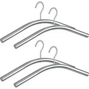 Wenko Kleiderbügel Dry 4er Set Edelstahl, Kleiderbügel Mod. Dry 4er Set Edelstahl in Silber matt günstig kaufen | limango Kracherpreis