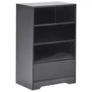 Beliani Kommode ALBERTA in Schwarz - (W) 60 x (H) 94 x (L) 38 cm günstig kaufen | limango Echt