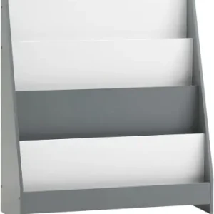 Finale Aktion SoBuy Bücherregal in Weiß und Hellgrau - (B)80 x (H)88 x (T)30cm günstig kaufen | limango