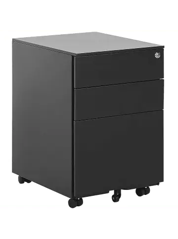 Beliani Büroschränke CAMI in Schwarz - (W) 39 x (H) 60 x (L) 50 cm günstig kaufen | limango Kostenloser Versand