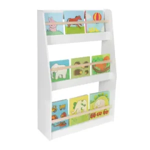 Kostenloser Versand relaxdays Bücherregal in Weiß/ Natur - (B)60 x (H)90 x (T)20 cm günstig kaufen | limango