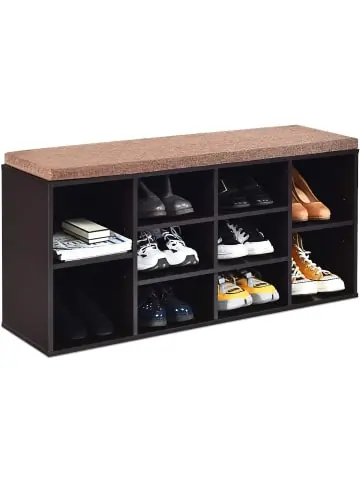 COSTWAY Schuhbank mit Sitzbank in Braun günstig kaufen | limango Meistverkauft