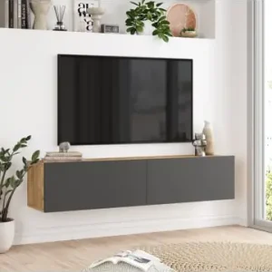Gratis Versand en.casa Fernsehtisch Lapinlahti in Anthrazit Beige (B)140cm günstig kaufen | limango